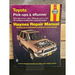 Haynes Toyota Pick-ups 1979-1995 & 4Runner 1984-1995 Repair Manual 92075